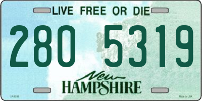 NH license plate 2805319