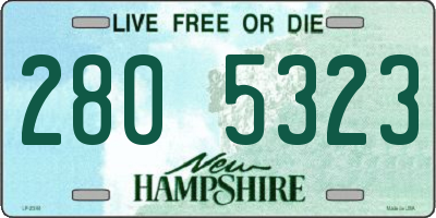 NH license plate 2805323