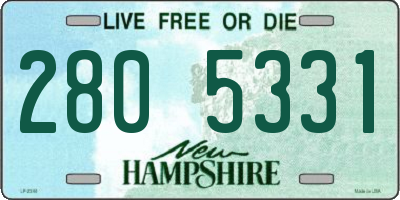 NH license plate 2805331