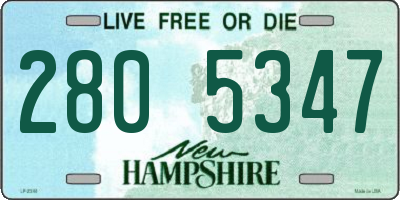 NH license plate 2805347