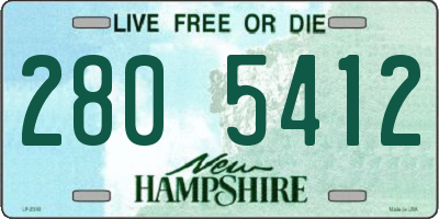 NH license plate 2805412