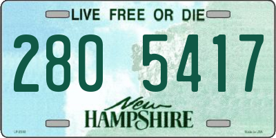 NH license plate 2805417