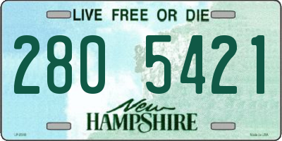 NH license plate 2805421