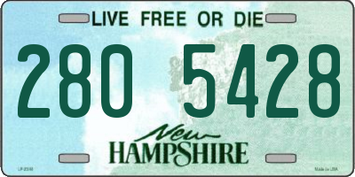 NH license plate 2805428