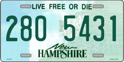 NH license plate 2805431