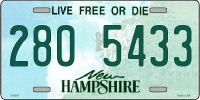 NH license plate 2805433