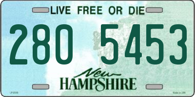 NH license plate 2805453