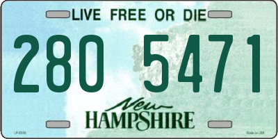 NH license plate 2805471