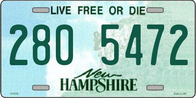 NH license plate 2805472