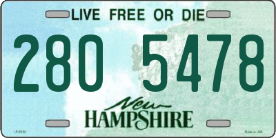 NH license plate 2805478