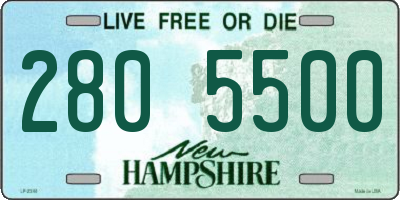 NH license plate 2805500
