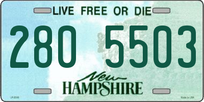 NH license plate 2805503