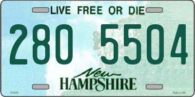 NH license plate 2805504