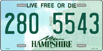NH license plate 2805543