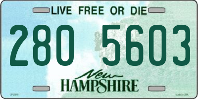 NH license plate 2805603