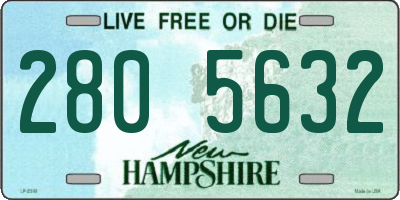 NH license plate 2805632