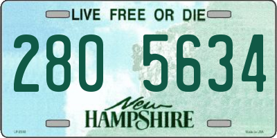 NH license plate 2805634