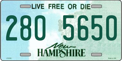 NH license plate 2805650