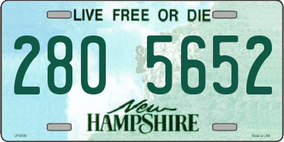 NH license plate 2805652
