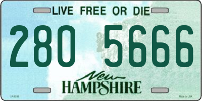 NH license plate 2805666