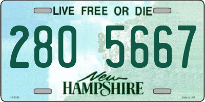 NH license plate 2805667