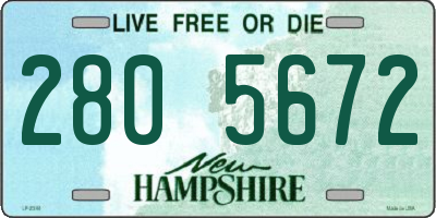 NH license plate 2805672