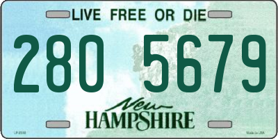 NH license plate 2805679