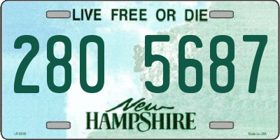 NH license plate 2805687