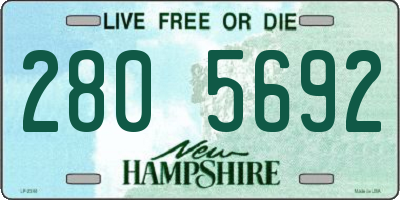 NH license plate 2805692