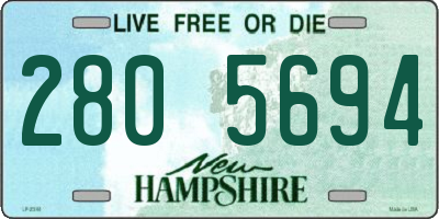 NH license plate 2805694