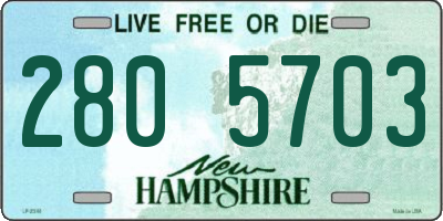 NH license plate 2805703