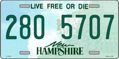 NH license plate 2805707