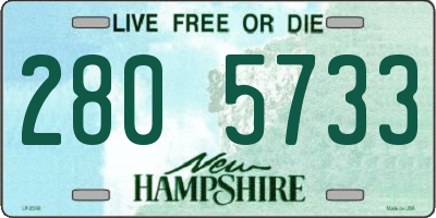 NH license plate 2805733