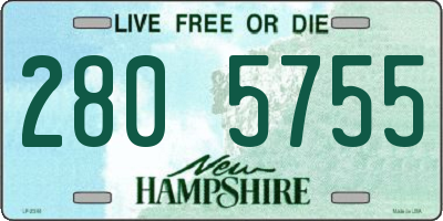 NH license plate 2805755