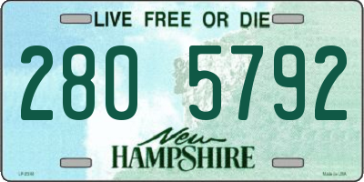 NH license plate 2805792