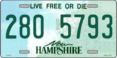 NH license plate 2805793