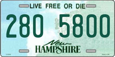 NH license plate 2805800