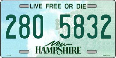 NH license plate 2805832