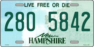 NH license plate 2805842
