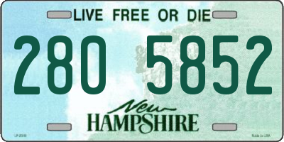NH license plate 2805852