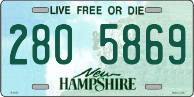 NH license plate 2805869