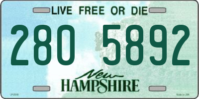NH license plate 2805892