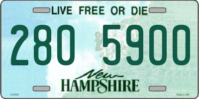 NH license plate 2805900