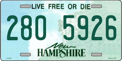NH license plate 2805926