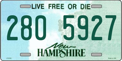 NH license plate 2805927