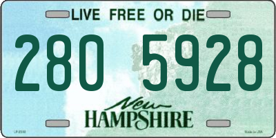 NH license plate 2805928