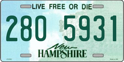 NH license plate 2805931