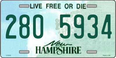 NH license plate 2805934