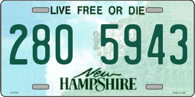 NH license plate 2805943