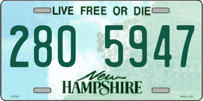 NH license plate 2805947